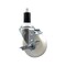 Service Caster 4'' SS Nylon Swivel 1-3/8'' Expanding Stem Caster with Brake SCC-SSEX20S414-NYS-TLB-138 - alternate 1